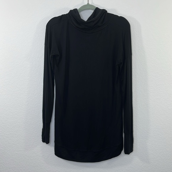 Athleta Cowl Neckline Studio‎ long sleeve top black size small - Picture 6 of 8